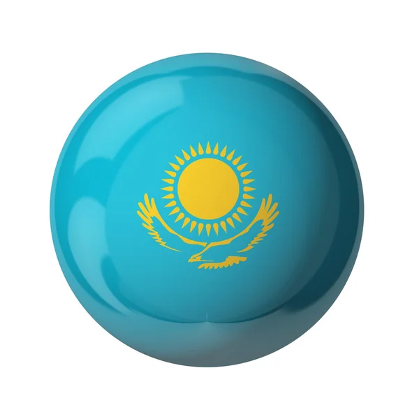 哈萨克斯坦国旗，玻球 — 图库照片