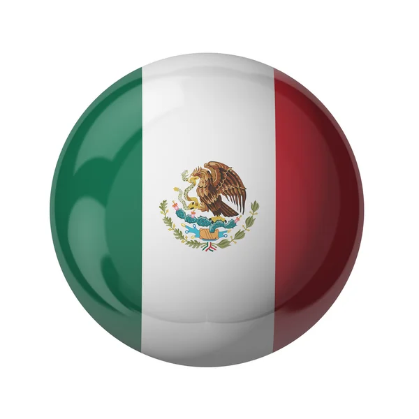 メキシコの国旗、ガラスのボール — ストック写真