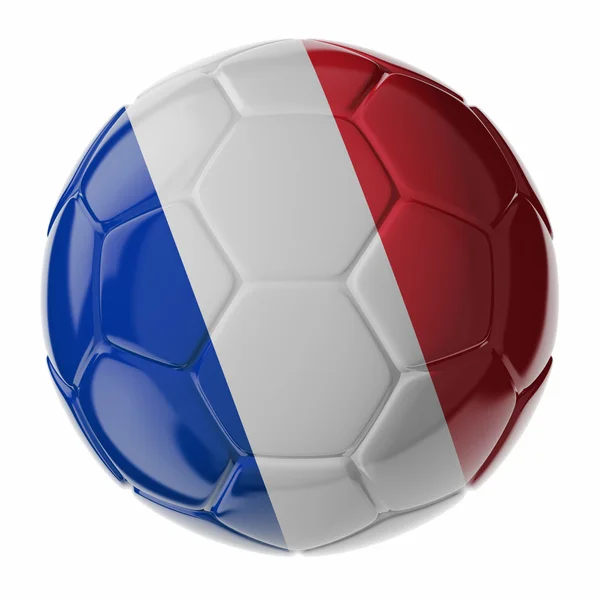 Bola de futebol. Bandeira de France — Fotografia de Stock