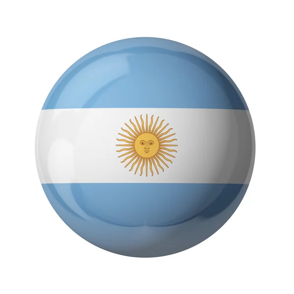 Argentina bandiera, palla di vetro — Foto Stock