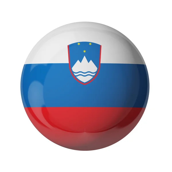 スロベニア フラグ、ガラスのボール — ストック写真