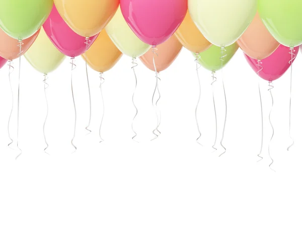Balões de festa. Renderização 3d — Fotografia de Stock