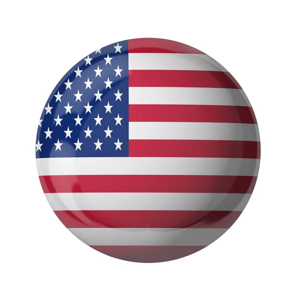 Bandera de Estados Unidos, bola vidriosa —  Fotos de Stock