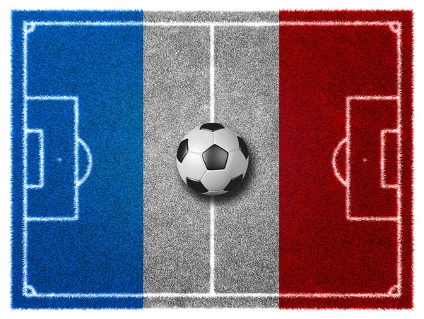 Campo de fútbol -Francia color —  Fotos de Stock