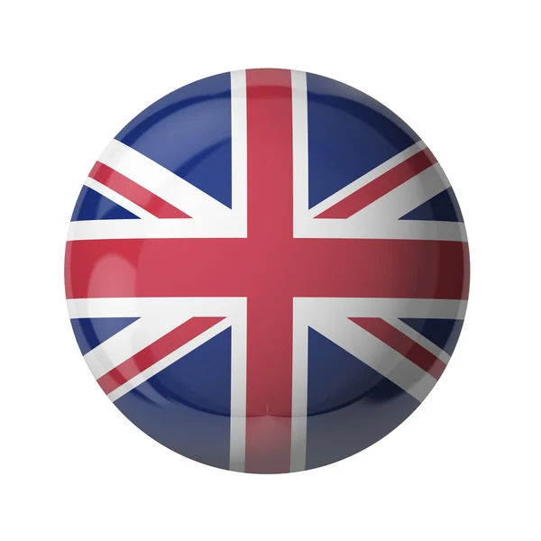 Bandiera britannica, palla di vetro Fotografia Stock