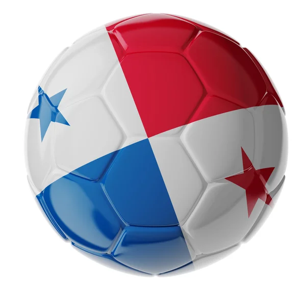 Voetbal. Vlag van Panama — Stockfoto