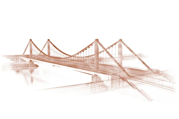 Architectural sketch — Stock Photo, Image