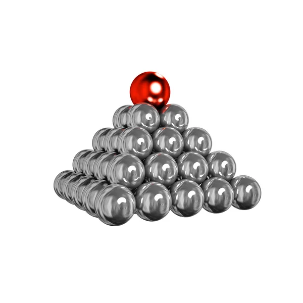 Balls pyramid — Stockfoto