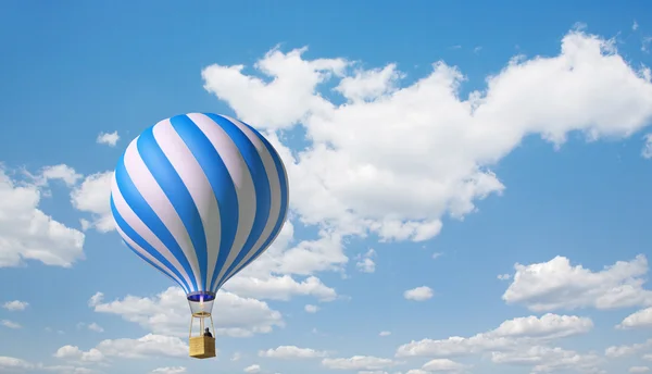 3D-Luftballons am blauen Himmel — Stockfoto