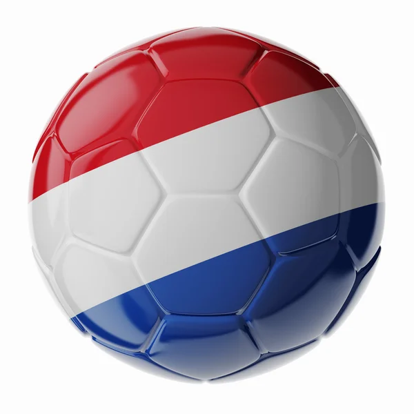 Pelota de fútbol. Bandera de Netherlands —  Fotos de Stock