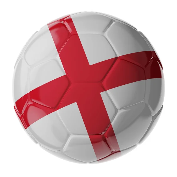 Soccer ball. Flag of England — Stock Photo, Image