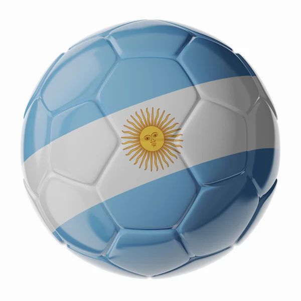 Voetbal. Vlag van Argentinië — Stockfoto