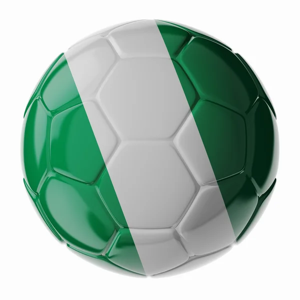 Futbol topu. Nijerya bayrağı
