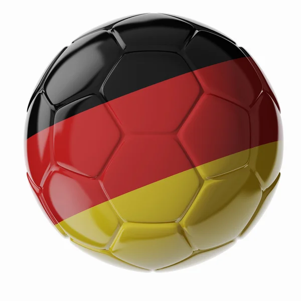 Ballon de foot. Drapeau de l'Allemagne — Photo