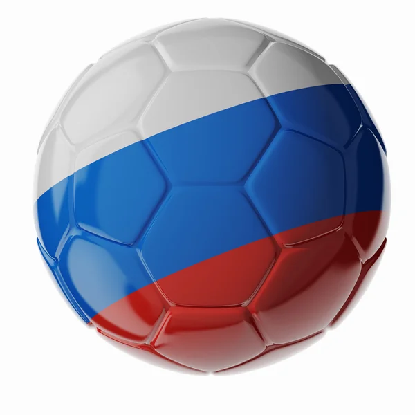 Voetbal. Vlag van Rusland — Stockfoto