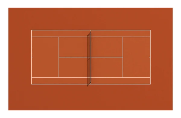 粘土テニスコート — ストック写真