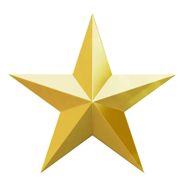 Christmas gold star — Stock Photo, Image