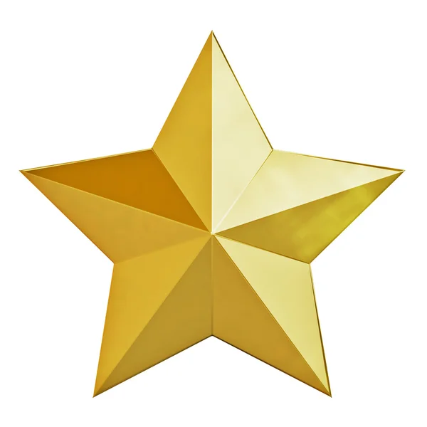 Christmas gold star — Stock Photo, Image