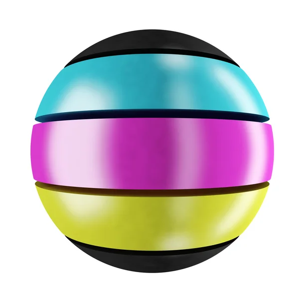 Sfera di Cmyk — Foto Stock