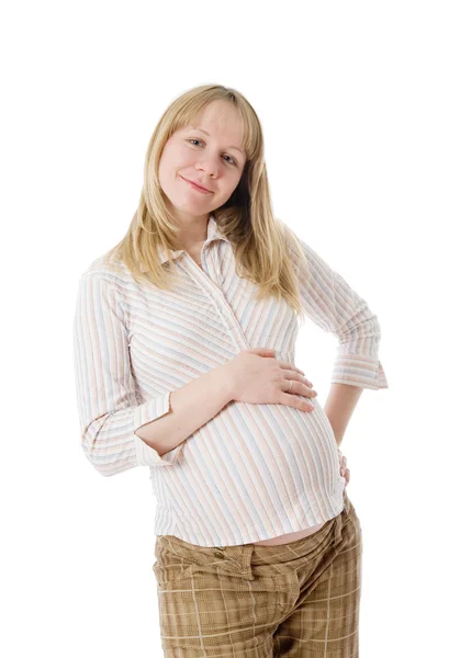 Young attractive pregnant woman — Stock Photo, Image