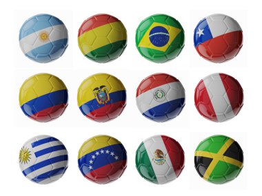 Copa America. Amerikan Futbol Şampiyonası 2015. Futbol futbol topu.
