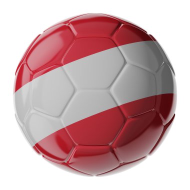 Futbol topu. Avusturya bayrağı