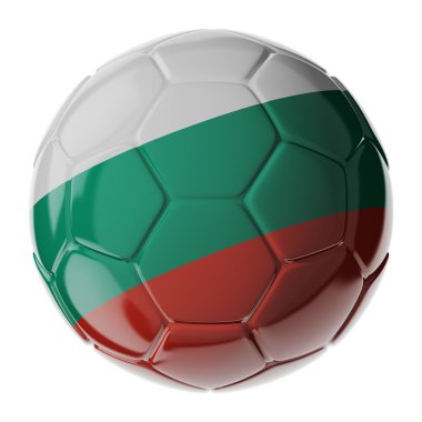 Futbol topu. Bulgaristan bayrağı