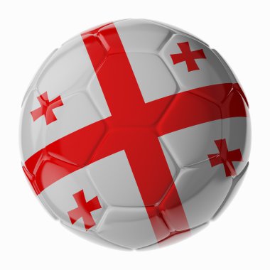 Futbol topu. Gürcistan bayrağı