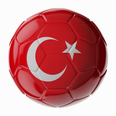 Futbol topu. Türkiye'nin bayrak