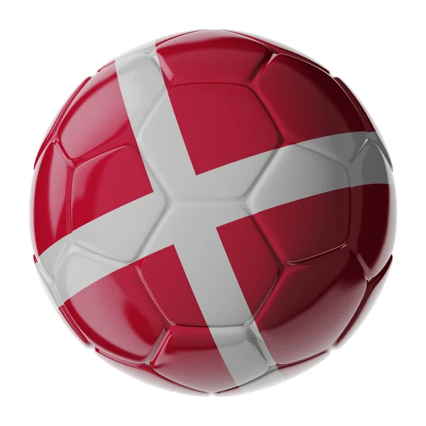 Futbol topu. Danimarka bayrağı