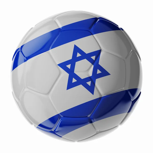 Fußball. Flagge von Israel — Stockfoto