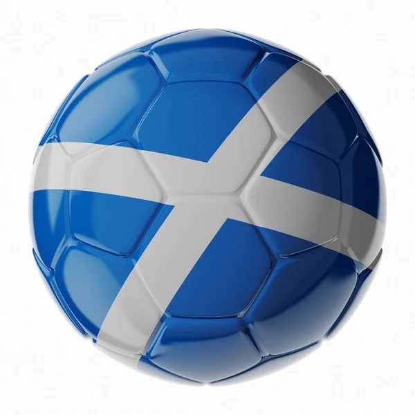 Futbol topu. İskoçya bayrağı