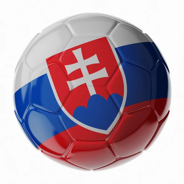 Futbol topu. Slovakya bayrağı