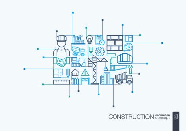 Construction integrated thin line symbols