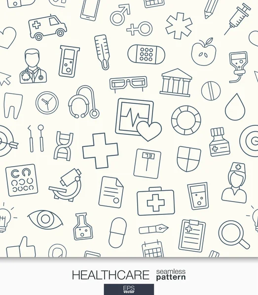Medical seamless pattern — Stock Vector