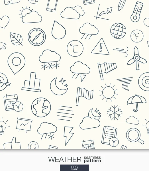 Meteorology seamless pattern — Wektor stockowy