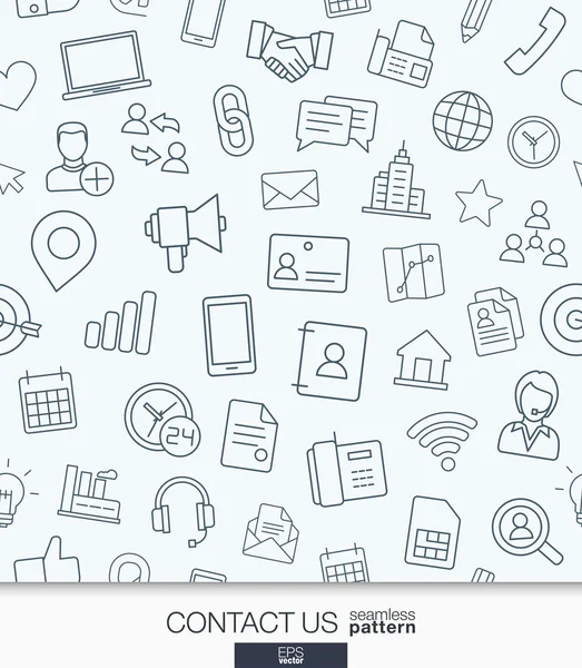 Communication seamless pattern Royalty Free Stock Illustrations