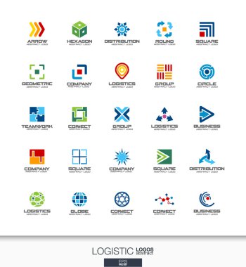 Soyut Lojistik Logo Seti