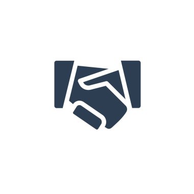 El sıkışma katı düz simge. vektör çizimi