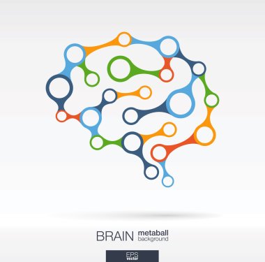 Brain concept for communication clipart