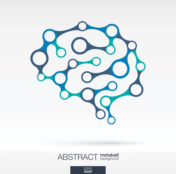 Concetto di cervello per la comunicazione — Vettoriale Stock