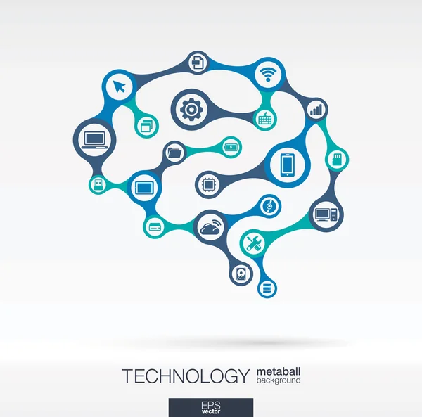 Abstrakter technischer Hintergrund — Stockvektor