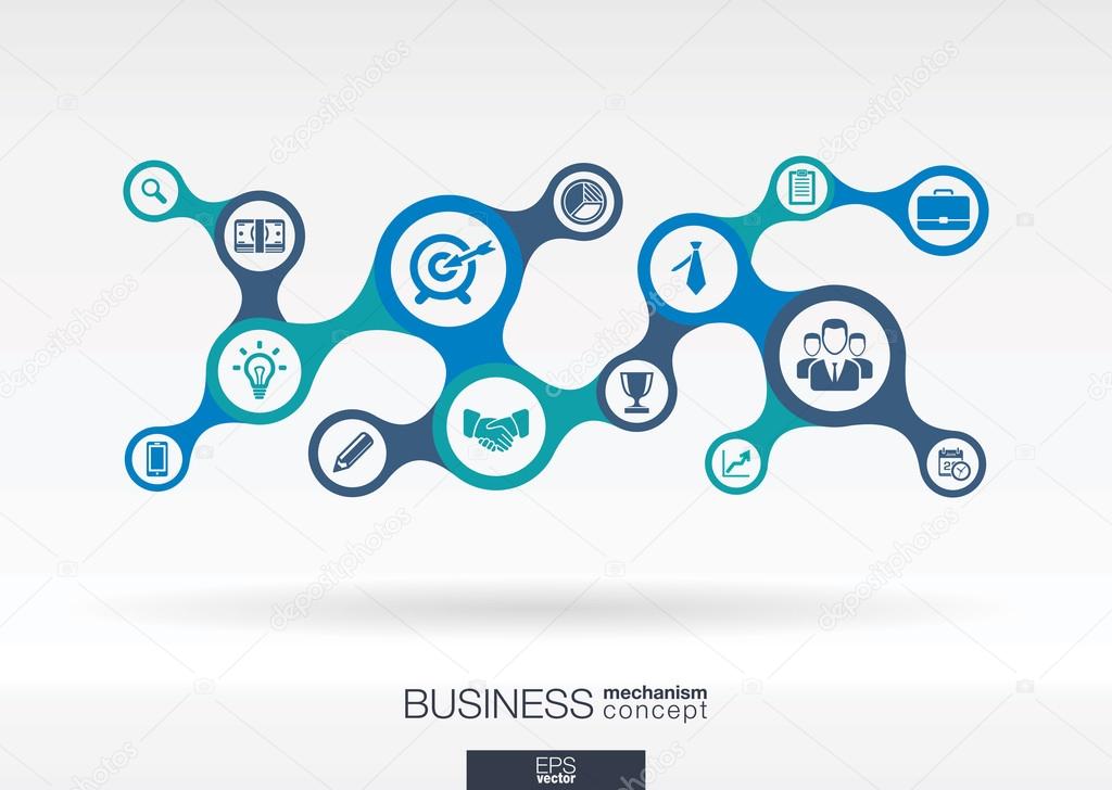 Business integrated icons