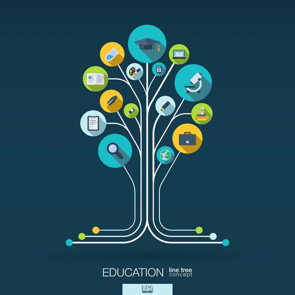 Abstracte onderwijs achtergrond — Stockvector