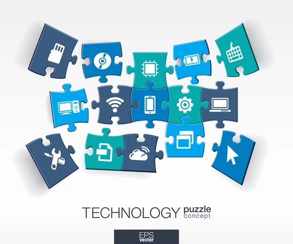 Abstraktní pozadí technologie — Stockový vektor