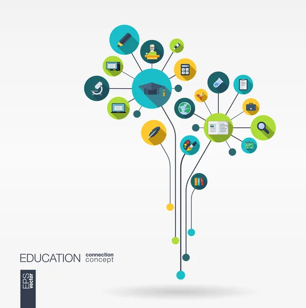 Abstracte onderwijs achtergrond — Stockvector