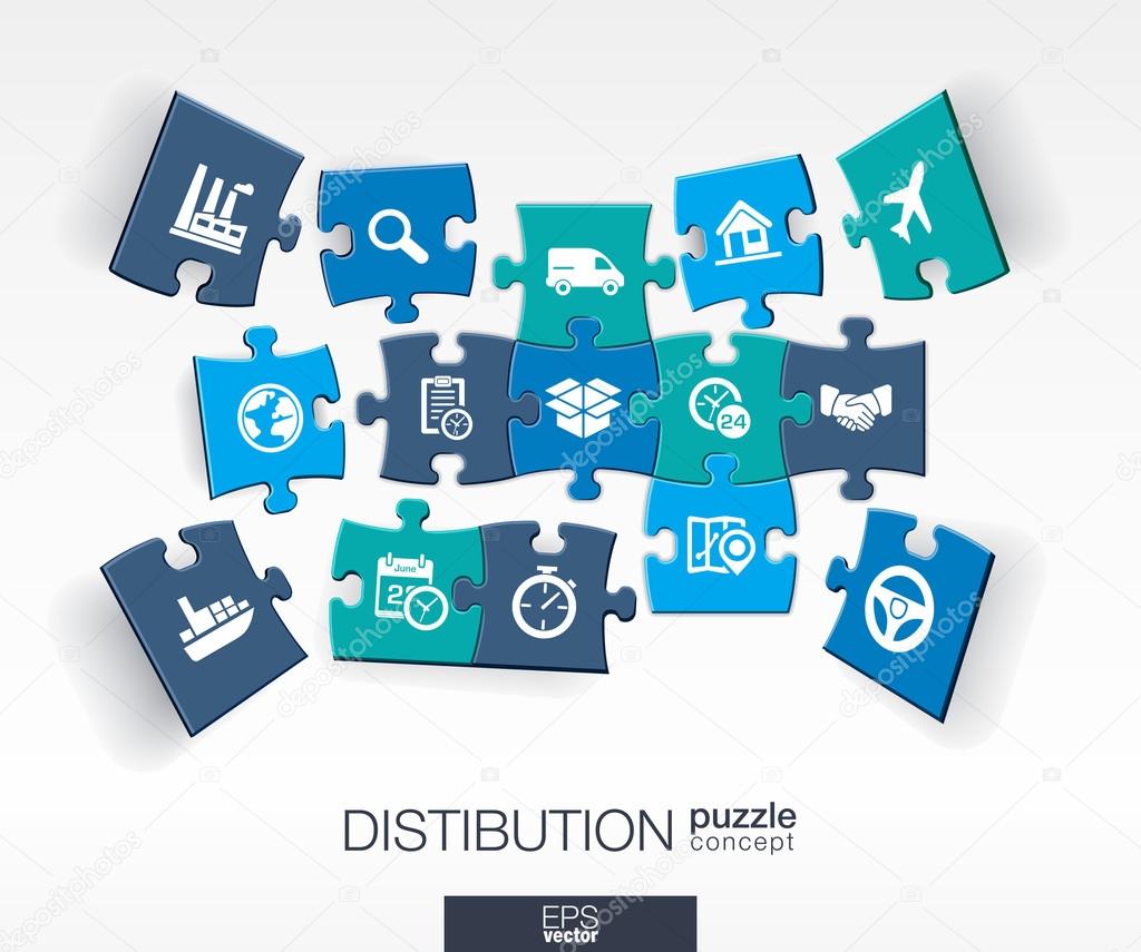 Abstract distribution background