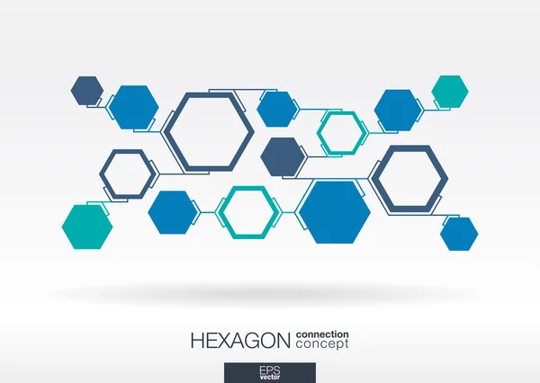 Résumé fond hexagonal — Image vectorielle