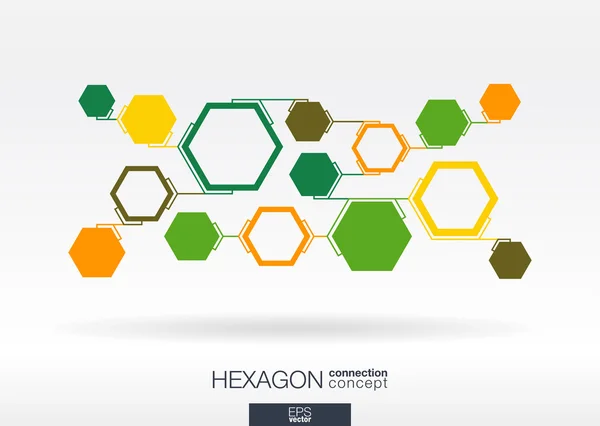 Fondo hexágono abstracto — Vector de stock