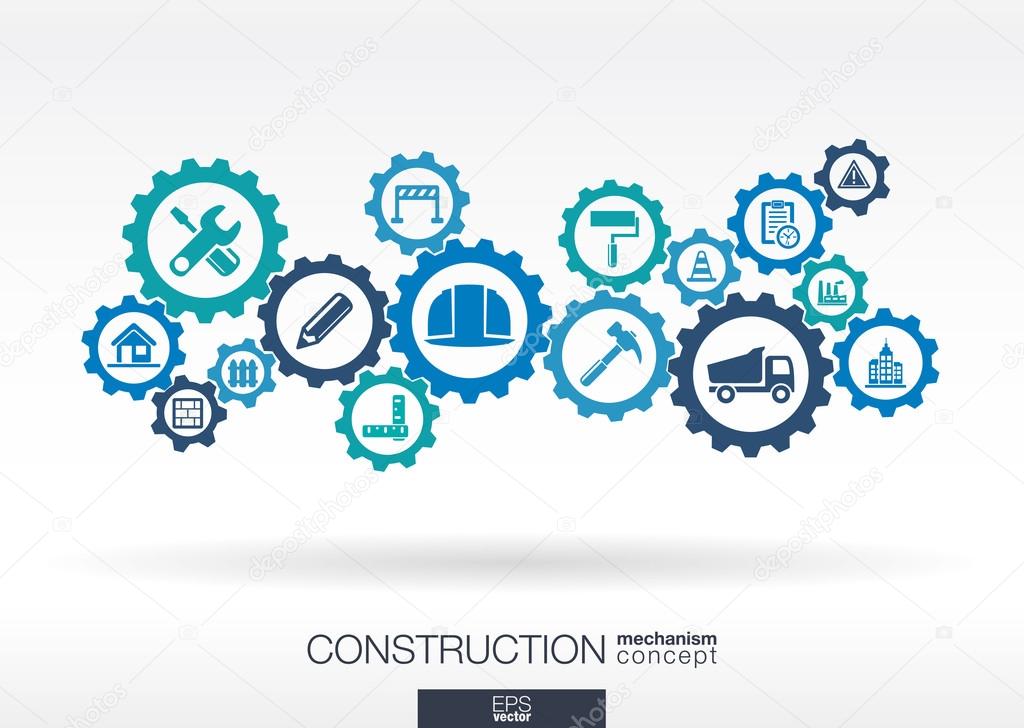 Construction network illustration
